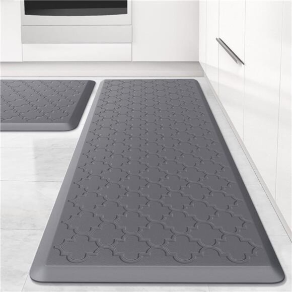 Kitchen Mat [2 PCS] Cushioned Anti-Fatigue Floor Mat, Waterproof Non-Skid - Picture 1 of 7